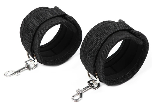 Наручники черного цвета с липучкой фото 2