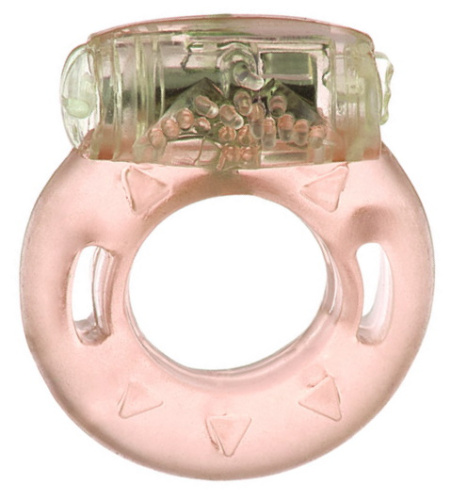 Силиконовое виброкольцо с клиторальным стимулятором