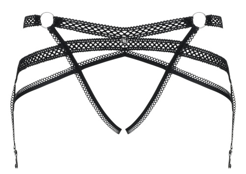 Пояс-трусики для чулок с пикантным доступом Darkie S/M фото 5