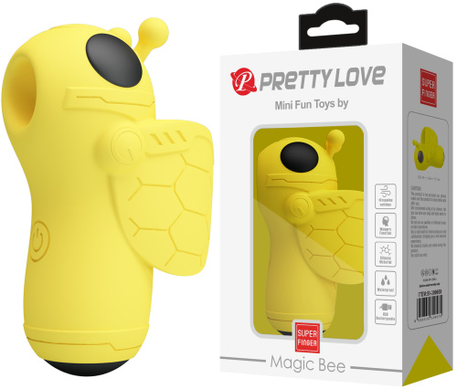 Насадка на палец Pretty Love Magic Bee с вакуумно-волновой стимуляцией