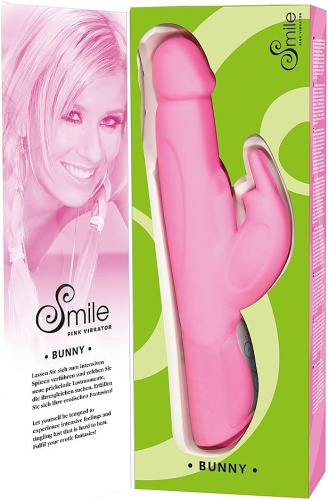 Smile Вибратор Hi-Tech Bunny розовый фото 5