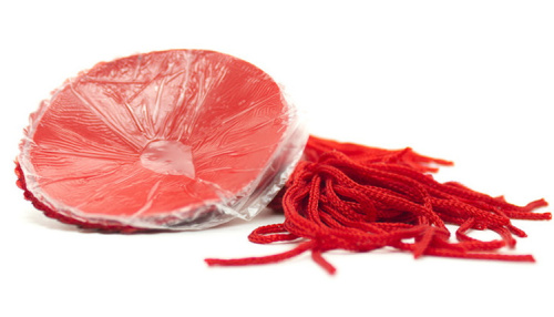 Пэстисы для груди красно-белые с пайетками фото 4