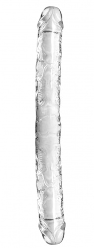 Двусторонний прозрачный фаллоимитатор Intergalactic Infinity 35 см фото 3
