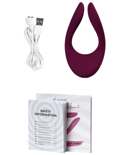 Многофункциональный вибратор для пар Satisfyer Endless Joy малиновый фото 8
