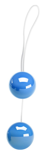 Анально-вагинальные шарики Twins Ball голубые фото 4