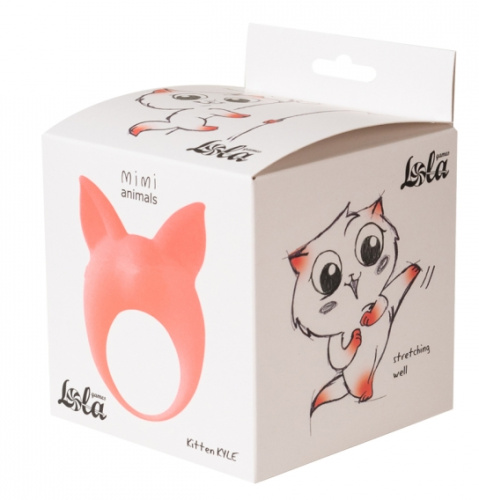 Эрекционное виброкольцо Mimi Animals Kitten Kyle Orange фото 3