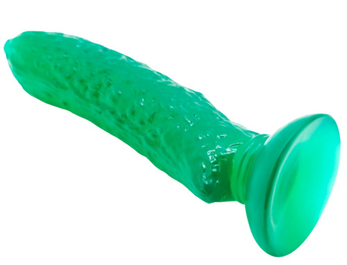 Фаллоимитатор огурец на присоске фото 5