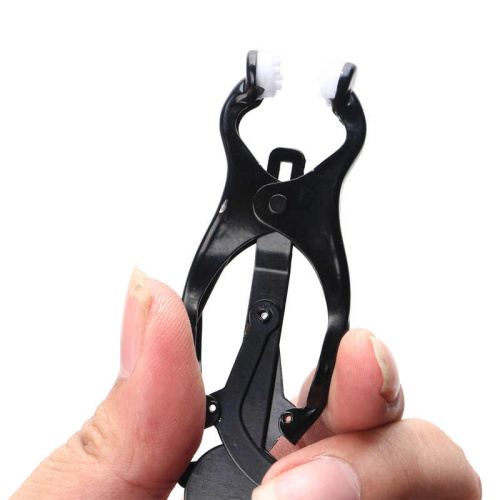 Ошейник из стали с черными клипсами для сосков фото 5