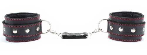 Поножи с заклепками из натуральной кожи фото 3