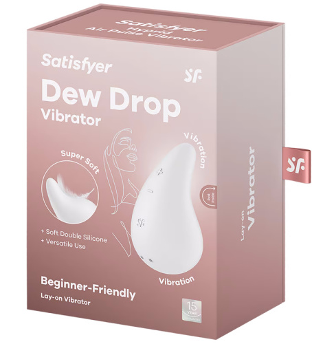 Клиторальный вибростимулятор Satisfyer Dew Drop белый фото 6