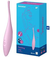 Точечный смарт-стимулятор с вибрацией Satisfyer Twirling Joy розовый