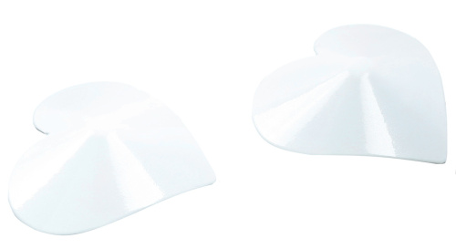 Белые металлические пэстисы сердечки фото 2