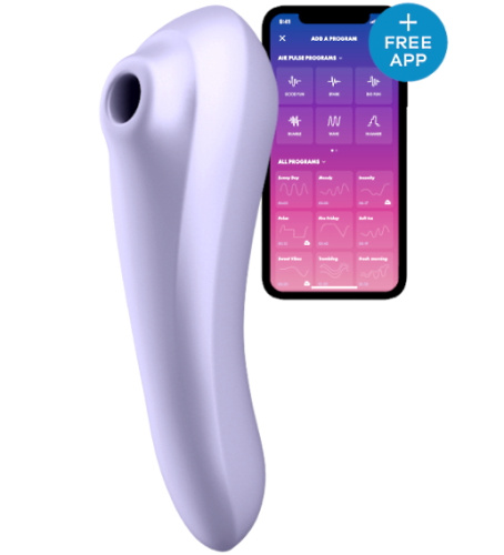Клиторальный смарт-стимулятор с вибрацией Satisfyer Dual Pleasure сиреневый