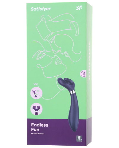 Многофункциональный вибратор Satisfyer Endless Fun синий фото 4