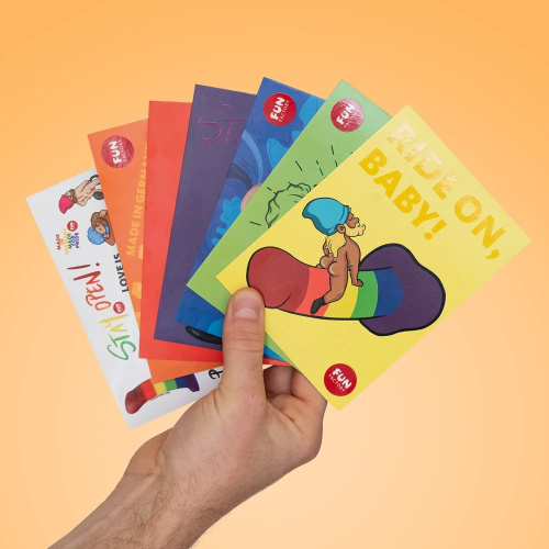 Фаллоимитатор Fun Factory Amor Rainbow 15 см фото 4