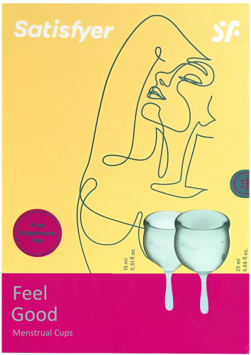 Набор менструальных чаш Satisfyer Feel Good, зеленый фото 7
