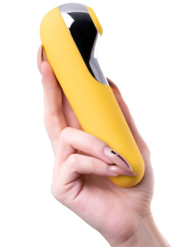 Клиторальный смарт-стимулятор с вибрацией Satisfyer Dual Love желтый фото 3