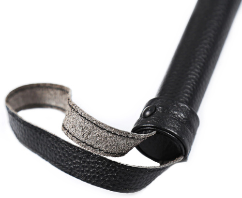 Классическая черная плеть из натуральной кожи фото 2