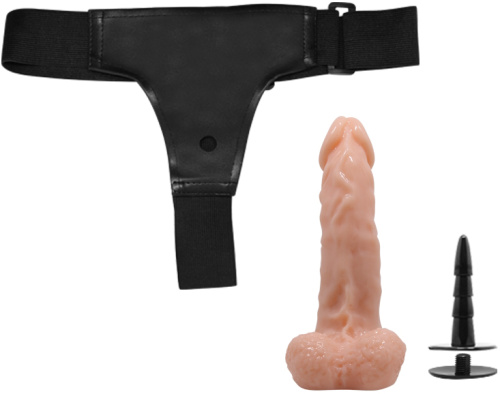 Страпон на штырьке с мошонкой 16 см фото 4