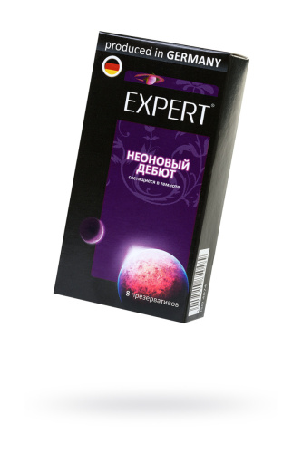 Презервативы светящиеся в темноте Expert Неоновый дебют 8 шт фото 3