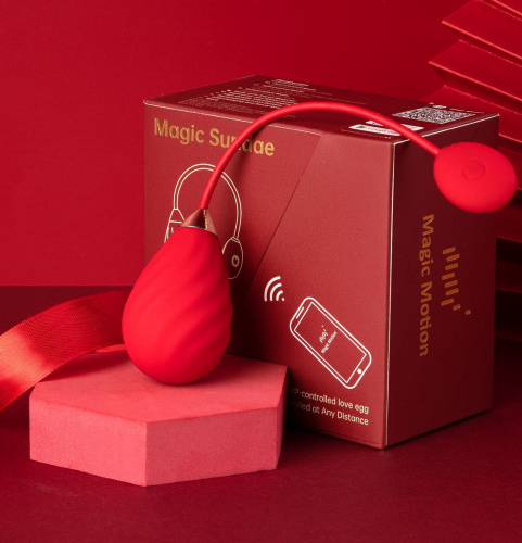 Смарт-виброяйцо Magic Motion Magic Sundae красное фото 10