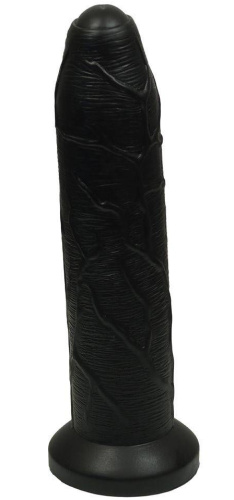 Черный фаллос с венками X-Men Geoffs Cock 25 см фото 2