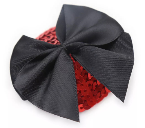 Красные пэстисы с черными бантиками фото 3