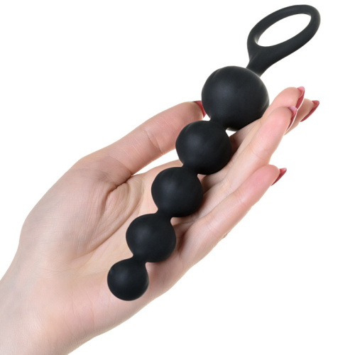 Набор анальных цепочек Satisfyer Love Beads черные фото 7