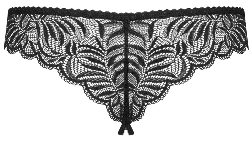 Пикантные кружевные трусики с открытым доступом Contica L/XL фото 6