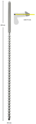 Металлический уретральный буж Dip Stick Ripped фото 4