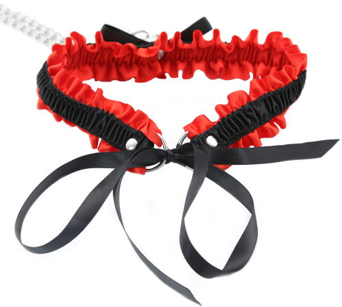 Атласные фиксаторы для шеи и рук на резинках с бантиками фото 3