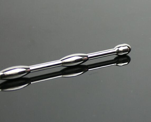 Серебристый уретральный буж 13 см фото 2