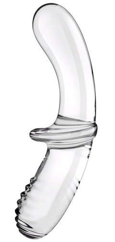 Двусторонний фаллос из стекла Satisfyer Double Crystal прозрачный 20 см фото 4