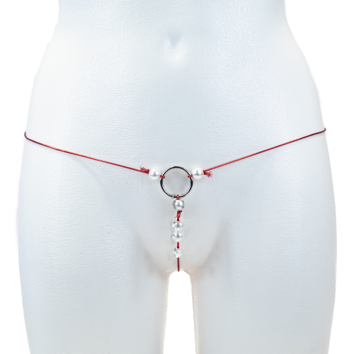 Стринги с бусинами Red фото 2