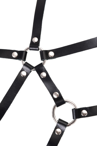 Кожаная портупея Соблазн с кольцами Pecado фото 7