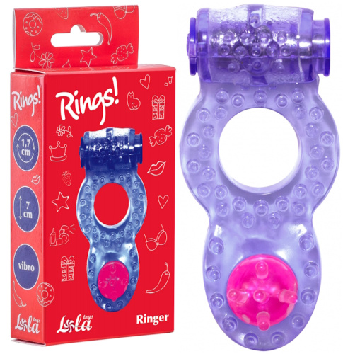 Тянущееся виброкольцо для эрекции Rings Ringer Purple