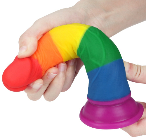 Радужный фаллоимитатор Prider Dildo 19 см фото 2