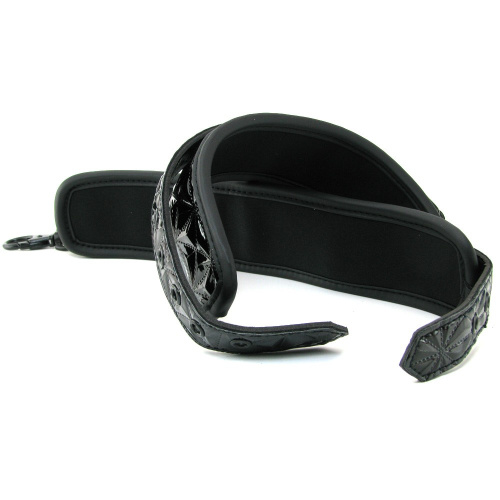 Дизайнерские черные наручники Luxury Fetish фото 4