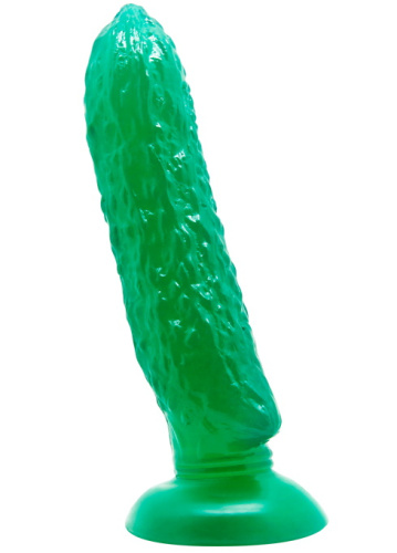 Фаллоимитатор огурец на присоске фото 3