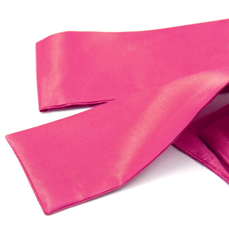 Малиновая сатиновая лента для связывания фото 8