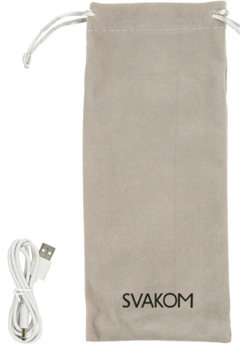 Перезаряжаемый вибратор для точки G с функцией переминания в вагинальном отростке Svakom Trysta фото 6