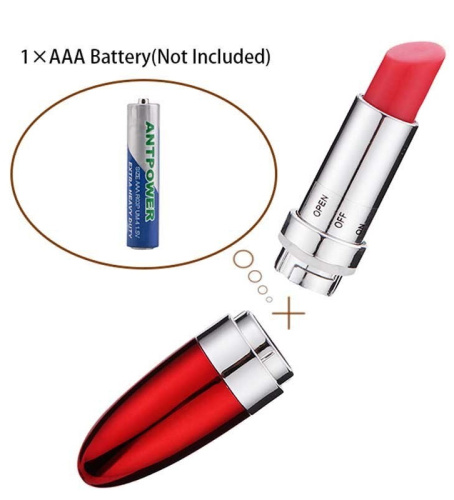 Вибростимулятор помада Vibrating Lipstick красный фото 4