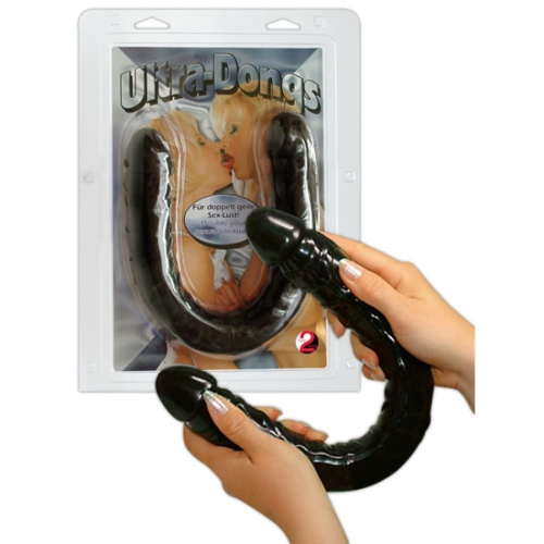 Фаллоимитатор двусторонний Ultra-Dongs black фото 4