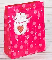 Подарочный пакет С Любовь размер ML