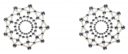 Наклейки на грудь со стразами Burlesque Rowland фото 2