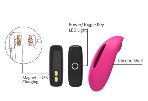 Музыкальный смарт-стимулятор клитора Magic Motion Candy фото 10