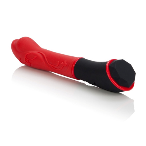 Красный вибромассажер из силикона Tantric Aura Massager фото 4