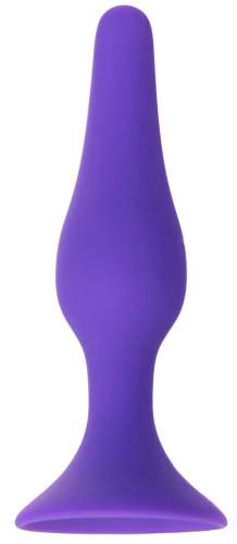 Классическая фиолетовая анальная пробка A-Toys Small фото 2