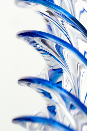 Фаллоимитатор из стекла спиральный 18 см фото 4