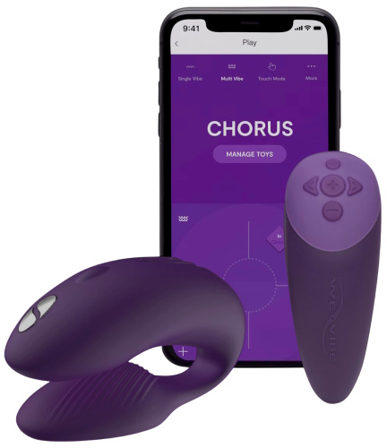 Смарт-вибратор для двоих We-Vibe Chorus фиолетовый